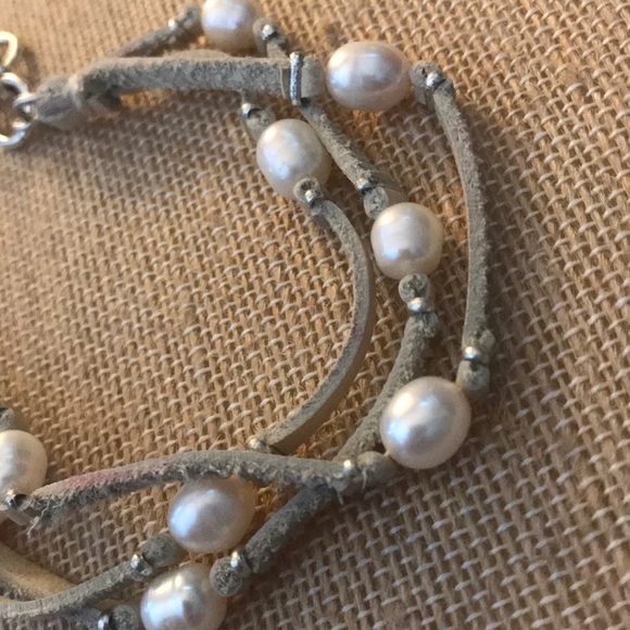 NEW multi strand leather and bead bracelet - Picture 5 of 8